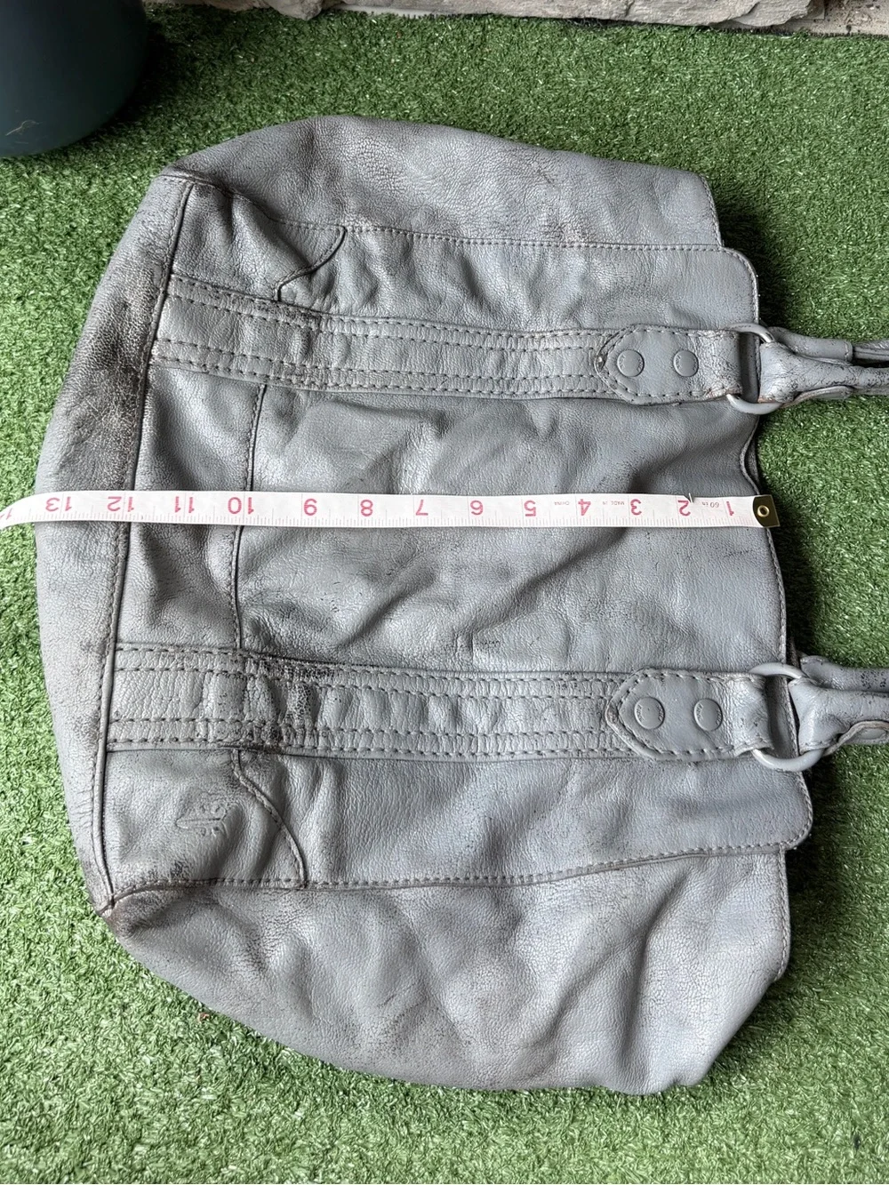 Frye Melissa Tote Ice Grey Leather Women’s Shoulder Bag
